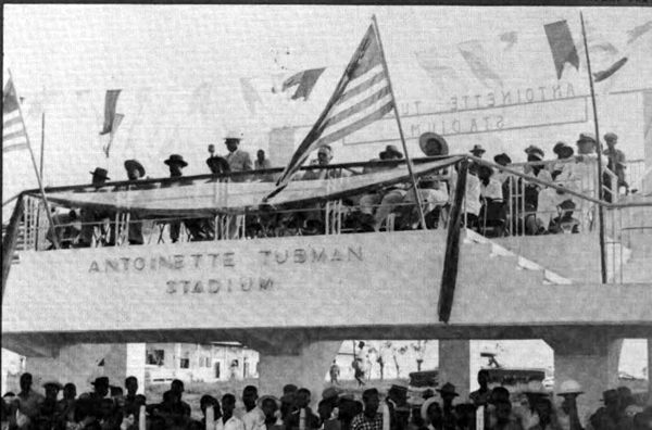 Antoinette Tubman Stadium photographed in 1954